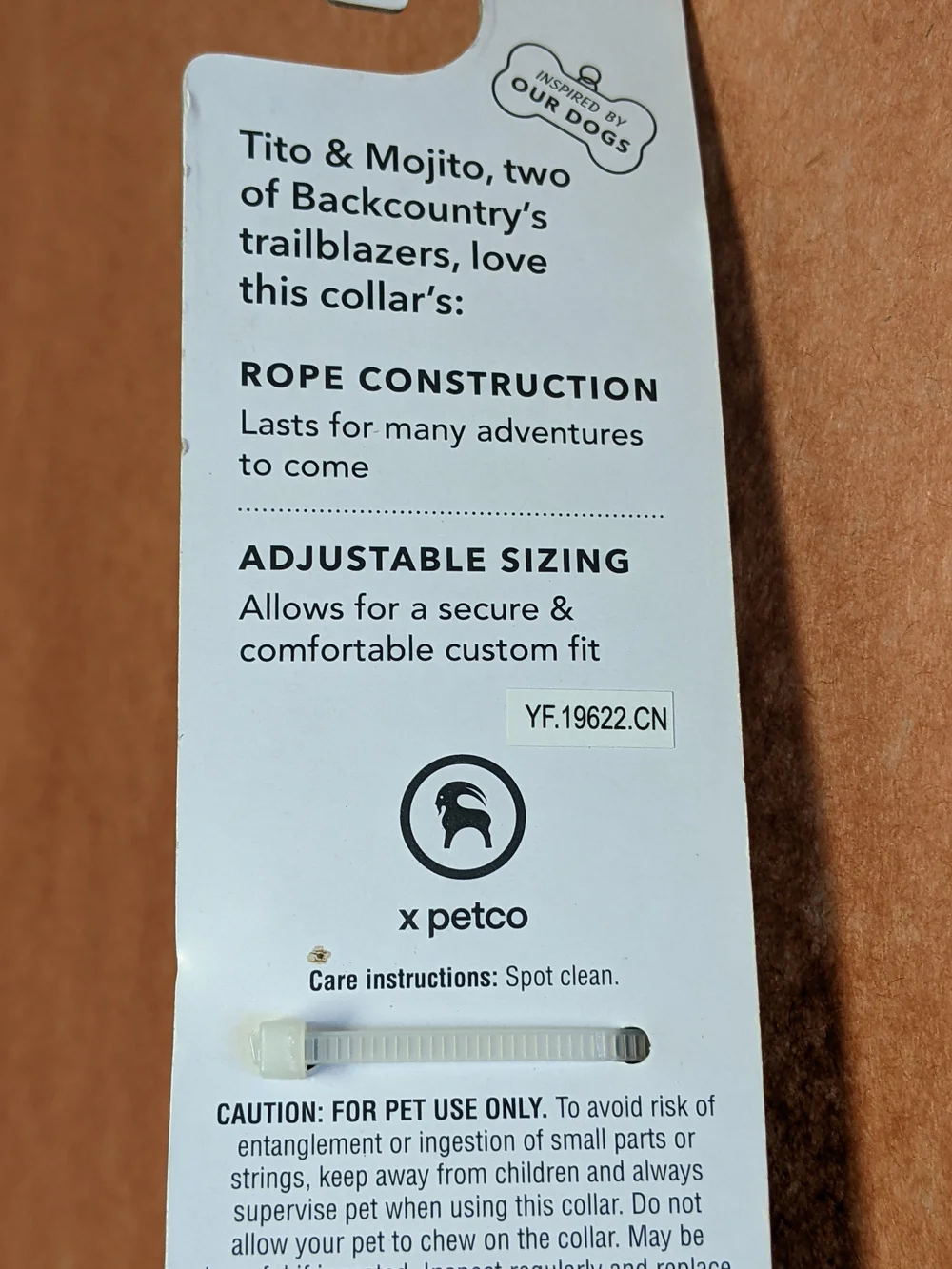 Backcountry petco dog